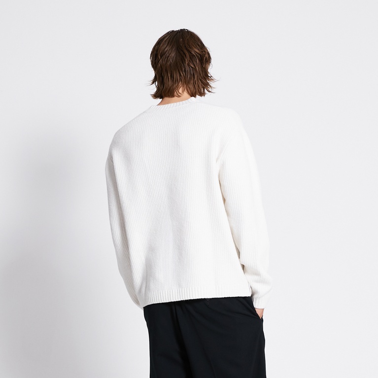 V-neck knit sweater "Manne" Off white